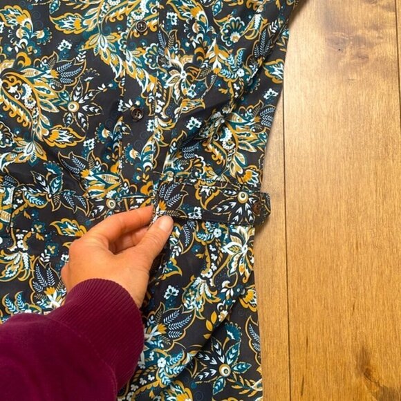 NWOT Romperjack BOHEMIAN short sleeve shorts button down lightweight jumpsuit L - Picture 6 of 11